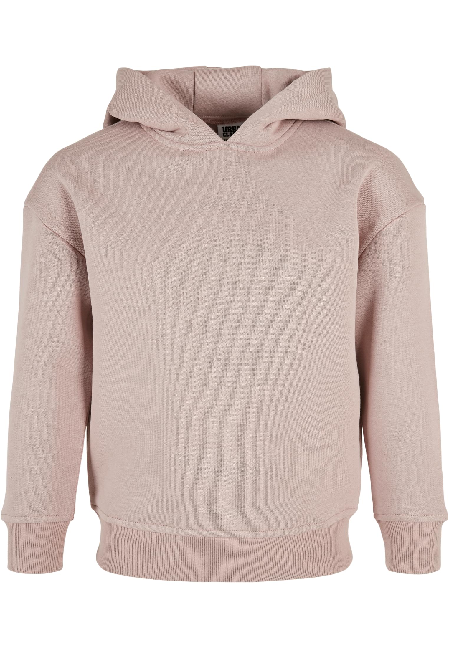 Hoodie URBAN CLASSICS "Urban Classics Damen Girls Hoody", Mädchen, Gr. 122/128, rosa (duskrose), 65% Baumwolle, 35% Polyester, unifarben, Sweatshirts Image