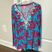 Lilly Pulitzer Tops | Lilly Pulitzer Westley Tunic Blue Rhode Island Reef Xs | Color: Blue/Red | Size: Xs