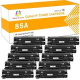 Toner H-Party 85A CE285A | Compatible 85A Toner Cartridge for HP 85A CE285A CE285D Laserjet Pro P1102w M1212nf MFP P1102 M1217nfw 1102w P1005 M1132 M1210 M1212 Printer Ink (Black 10-Pack | CE285AT1)