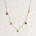 Free People Jewelry | Free People Gold Diamond Charm Necklace | Color: Gold | Size: Os