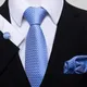 Ensemble de boutons de manchette carrés de poche mouchoir clip aught cravate de la présidence
