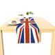 Chemin de table Jubilee Platinums 2022 Union Jack gril de table degré de chaleur nappe dîner