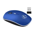 Souris optique de jeu ergonomique sans fil avec récepteur USB 2.4GHz 4 touches silencieuse pour