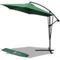 Vounot - Parasol deporte 3M avec housse de protection et sangle de fixation Vert