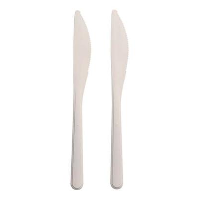 Papstar 50er-Pack Mehrweg-Messer 18,5 cm weiß weiß