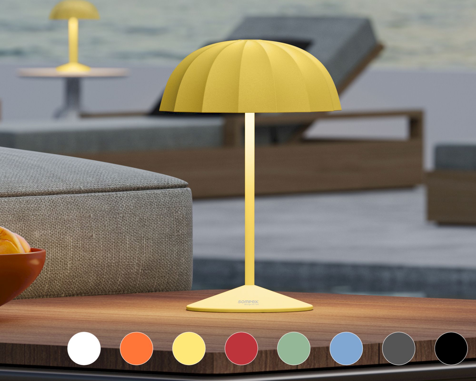 Sompex »Ombrellino« Tischleuchte gelb Image