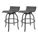 Swivel Patio Bar Stools ,31.9"Outdoor Patio Stools Chairs (Set of 2)