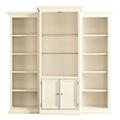 Tuscan 3-Piece Bookcase with Cabinet - Off White - Ballard Designs - Ballard Designs
