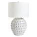 Greer Textured Table Lamp with Shade - Couture Drum White - Ballard Designs - Ballard Designs