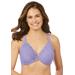 Plus Size Women's Wonderwire® Front Close T-Back Bra 1246 by Glamorise in Soft Lilac (Size 48 F)