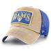 Men's '47 Khaki Los Angeles Rams Dial Trucker Clean Up Adjustable Hat