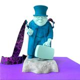 Disney Other | Haunted Mansion Popcorn Bucket Holder Professor Phineas Plump Light Up | Color: Blue/Gray | Size: Os