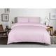 Amazing T250 100% Cotton Super Soft Easy Care Duvet Cover Set with Pillow Cases and Matching Extra Deep (30cm) Fitted Sheet (Baby Pink, King Duvet Set + Fitted Sheet)