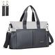ROYAL FAIR Nappy Changing Bags, Baby Changing Bag For Mom And Dad Portable Messenger Tote Bag With Pram Clips, Maternity Diaper Bag Travel Tote Bag (Grey,Medium)