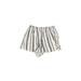 Nasty Gal Inc. Shorts: Ivory Print Bottoms - Women's Size 6 - Indigo Wash