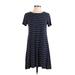 Old Navy Casual Dress: Blue Stripes Dresses - Women's Size X-Small Petite