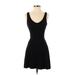 Forever 21 Casual Dress - Mini: Black Solid Dresses - Women's Size Small