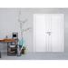 Barn Door - Belldinni Smart Pro 2V Active Polar White Finished Composite Double Prehung Interior Door Manufactured in Brown | Wayfair 262669