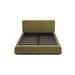 ARTLESS Upholstered Platform Bed Plastic in Brown | Queen | Wayfair A-UP-Q-2-PA