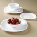 Gibson Hokku Designs Glass Dinnerware Set - Service for 6 Glass in White | Wayfair 131711.18R