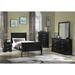 Alcott Hill® Aronda Sleigh Bedroom Set Special Queen 6 Piece: Bed, Dresser, Mirror, 2 Nightstands, Chest in Black | 60 H x 68 W x 88.5 D in | Wayfair