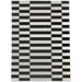 Black/White 144 x 108 x 0.08 in Area Rug - Latitude Run® Popham Checkered Machine Woven Polyester Area Rug in Charcoal/White Polyester | Wayfair