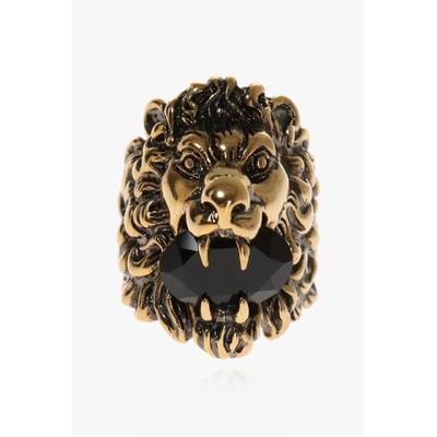 Lion Head Ring - Black - Gucci Rings