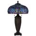 3107 Tiffany 26" Height Metal/Resin Table Lamp in Dark Bronze Finish