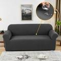 Stretch Sofa Slipcover Sofa Cover Furniture Protector Couch Soft with Elastic Bottom With Jacquard Fabric Small Checks Couch Covers