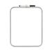 MasterVision Magnetic Dry Erase Board 11 x 14 White Surface White Plastic Frame (CLK020303)