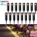 LEONLITE 16 Pack RGB Low Voltage Pathway Lights LED Landscape Lighting UL Listed Outdoor Bollard Lighting