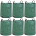 6-Pack 72 Gallons Reusable Garden Waste Bags with 4 Handles Lawn Pool Garden Heavy Duty Waste Bag for Loading Leaf Trash Yard Waste Bags (H30 X D26 )