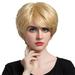 Short Bob Hair Straight Blond Cap for Women Lady Daily Wear/ Cosplay
