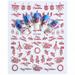 zhiyu nail sticker christmas christmas santa snowflake snowman christmas hat christmas tree garland cabin backglue nail sticker