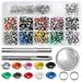 solacol Leather Craft Kits Diy Craft Kits Ornament Craft Kit 400 Set 6Mm Grommets Kit Metal Eyelets Shoes Clothes Crafts 10 Colors Grommet Kit 1/2 Inch