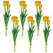 Northlight Real Touchâ„¢ Orange and Yellow Artificial Tulip Floral Bundles Set of 6 - 18