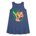 Nickelodeon - Paw Patrol - St. Patrick s Day - Skye with Clovers and A Rainbow - Toddler and Youth Girls A-line Dress