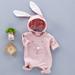 Gubotare Long Sleeve Bodysuit Baby Boy Baby Boy Girl Zip Up Onesie Romper Cow Print Long Sleeve Bodysuit Jumpsuit Western Baby Clothes Pink 12-18 Months