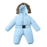 Jacket Coat Romper Winter Baby Thick Boy Girl Outerwear Warm Hooded Boys Outfits&Set Kids Snowboard Pants Boys
