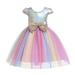 Birthday Pageant Kids Gown Sequin Wedding Party Girls Princess Dress Bridesmaid Girls Dress&Skirt