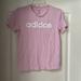 Adidas Tops | Adidas Short Sleeve T-Shirt In Size Women’s Medium | Color: Pink/White | Size: M