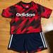 Adidas Matching Sets | Brand New Adidas Short Set Size 7 | Color: Blue/Red | Size: 7b