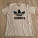 Adidas Shirts | Adidas Mens Classic Short Sleeve T-Shirt. White With Black Logo, Size Large | Color: Black/White | Size: L