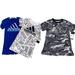 Adidas One Pieces | 3 Boys Rompers 18m Adidas Shorts Short Sleeve Blue White Black Camo Nwt | Color: Black/Blue | Size: 18mb