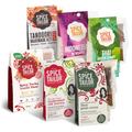 The Spice Tailor - Asian & Indian Curry Sauce Hot Variety Pack, Including Thai Green & Rendang Curries, Fiery Goan, Tandoori & Tarka Daal, Vegetarian - Chilli Heads Bundle