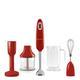 Smeg Hand Blender, 1.4 liters, Red, Plastic, 700 W, Includes Whip Attachment and Dough Blade