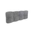 POKAR Euro Pallet Quilted Pillow - 1x Back Cushion 120 x 40cm, Garden Pillows, Pallet Garden Sofa Bench Furniture, Patio, Without Pallets, Grey