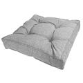 POKAR Garden Cushions Patio Chair Rattan Outdoor Furniture Cushion Bench Sofa Pallet Pillow 50x50x10 cm, Grey