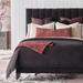 Eastern Accents Bishop Bedding Set Flannel/Cotton in Black/Blue/Navy | Queen Duvet Cover + 4 Shams + 1 Throw Pillow | Wayfair 7HQ-BDQ-474