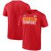 Men's Fanatics Branded Red Kansas City Chiefs Super Bowl LVII Champions Big & Tall Foam Finger T-Shirt